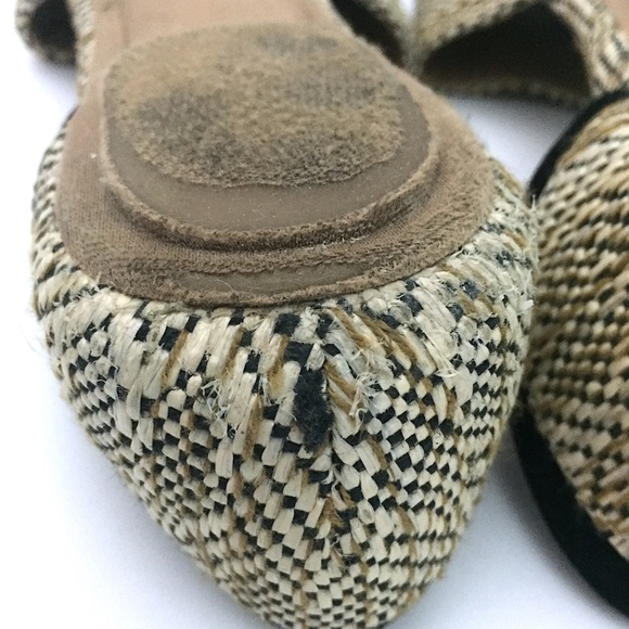 Splendid Akron Woven Rattan d'Orsay Peep-Toe Flats - Picture 6 of 9